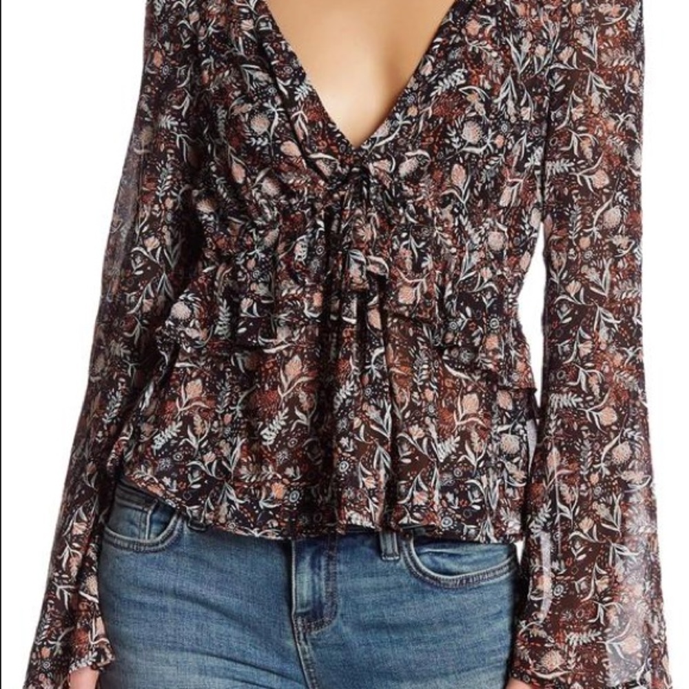 Free people uptown bell top